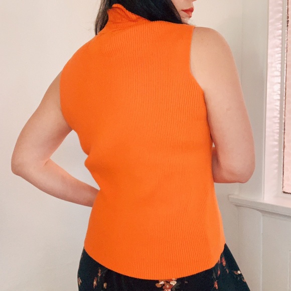 Orange Sleeveless Turtleneck 🔥 - Picture 7 of 7